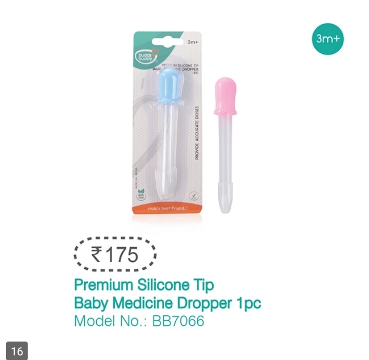 PREMIUM SILICONE TIP BABY MEDICINE DROPPER