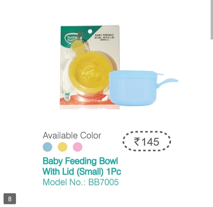 BABY FEEDING BOWL WITH LID (SMALL)